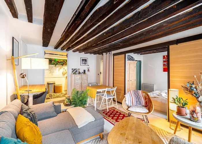 Guestready - Exposed Beams Flat Near Le Marais Lägenhet Paris